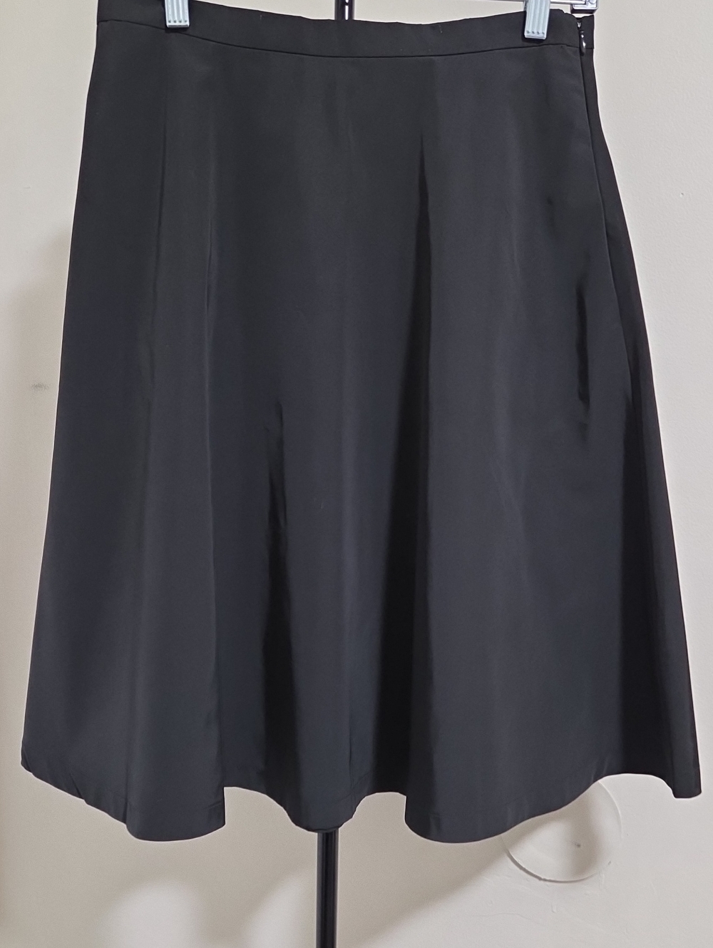 Nwt Lord & Taylor Black A-Line Midi Skirt - Picture 3 of 7
